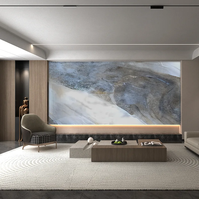 Bảng nền tường bằng đá cẩm thạch dòng Amazon Green và Blue